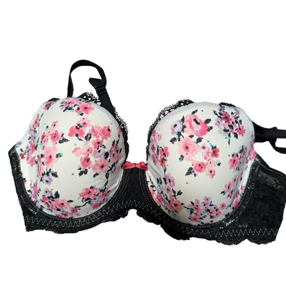 Victoria’s Secret Dream Angels lined Demi bra floral & sparkly size‎ 34D